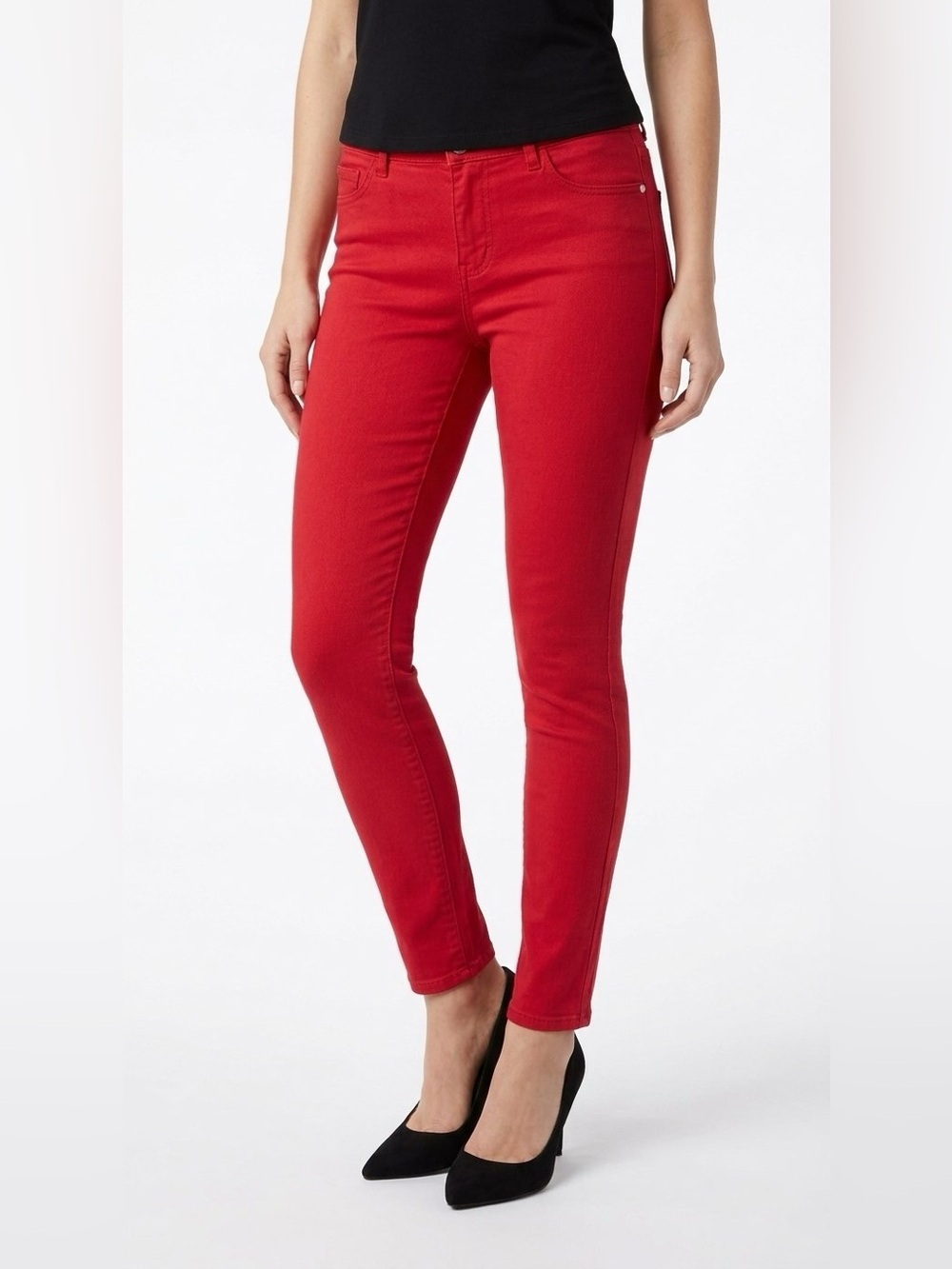 CELEBRITY PINK RED SKINNY JEANS SIZE 9 WOMAN